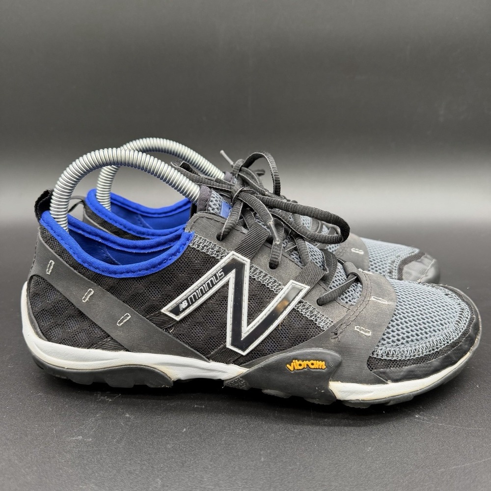 New Balance Minimus 10v1 Trail Running Shoes - Men's Size 7.5 - Black And Blue